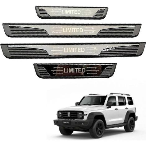 Plaque de seuil de porte d'entrée pour Tank 300 Lux 2024 2025 Accessoires de voiture Panneaux de protection des pieds Couverture anti-éraflures 4 pièces ( ) (1/5)