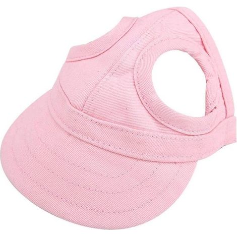Pinke Hunde-Baseballkappe – Größe L (1/2)