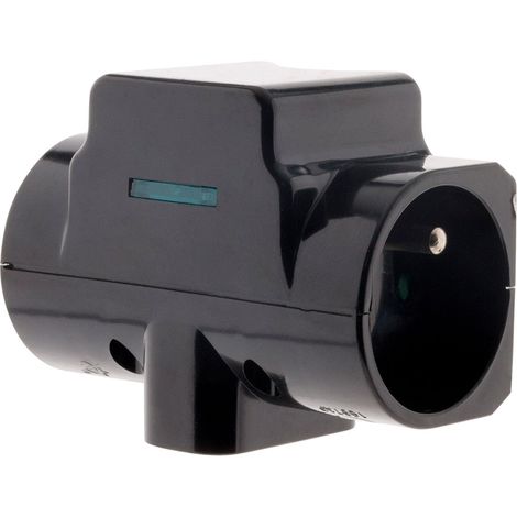 Zenitech – Multiprise parafoudre 2 prises 16A + 1 prise 6A – Protection jusqu'à 6KV – Indicateur de protection – Noir - 2x16A