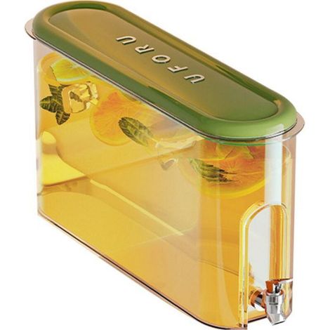 Bouilloire grande capacité avec robinet, carafe à jus, distributeur de boissons d'été, blanche (1/5)