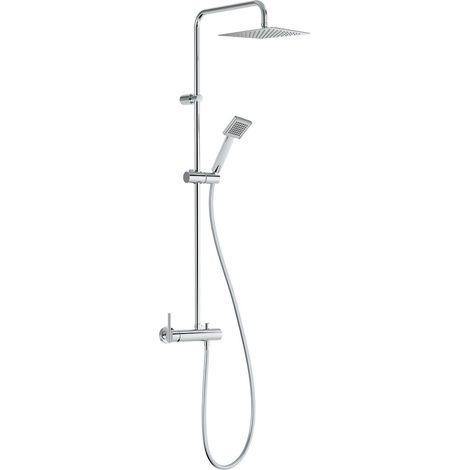 CONJUNTO DE GRIFO MONOMANDO MURAL DE 2 VÍAS PARA DUCHA