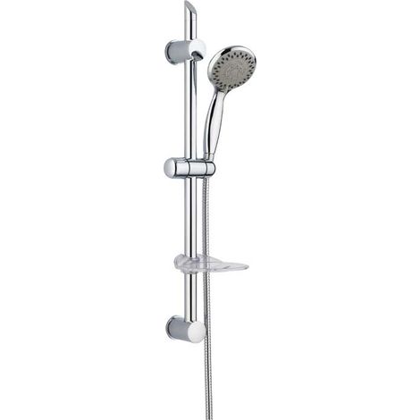 SET SALISCENDI DOCCIA 3 GETTI REGOLABILE Cromo