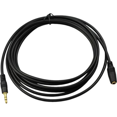 Câble audio 3,5 mm mâle vers femelle, rallonge AUX de 3 m, avec alimentations audio de haute qualité