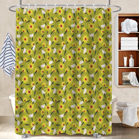 Rideau de douche 180x180 stylé housse de baignoire pour un intérieur cosy et chaleureux (1/5)
