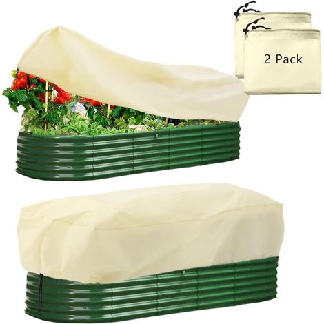 Rectangular Plant Cover Frost Protection Cover 2 Pieces 1504045cm (1/5)