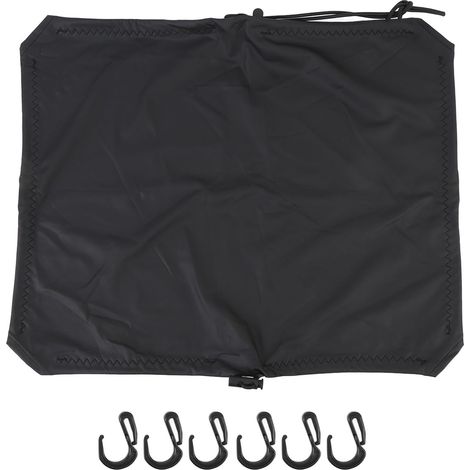 Housse de Porte-Bagages Arrière pour Moto, en Similicuir élastique Haute Résistance, avec Fixation Sécurisée, pour Motos, Quads, Motoneiges et Sacs de Casque. (L) (1/5)