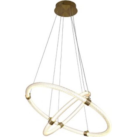 Sonic Double - Kronleuchter 60cm - Doppel-LED-Ring (1/4)