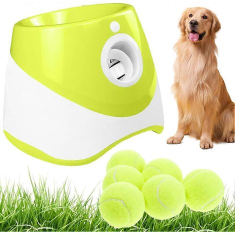Lanceur de balles automatique pour chien jouet interactif compatible avec balles de tennis standard