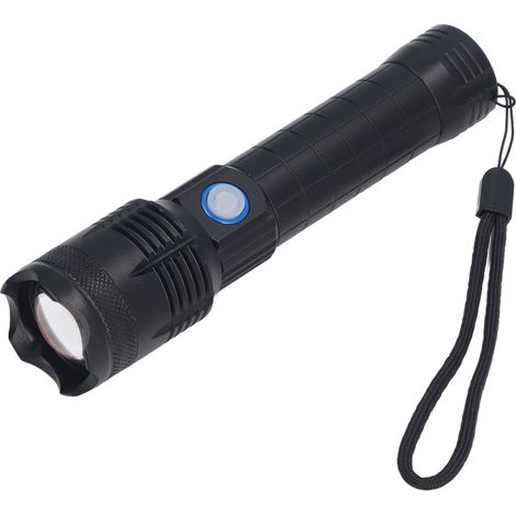 Lampe torche rechargeable P160 de 5000 lm avec 5 modes d'éclairage pour l'aventure, les voyages, l'alpinisme et la randonnée. (1/5)