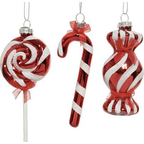 Kaemingk Dekoanhänger Weihnachten aus Glas - 1 Stück Christbaumschmuck
