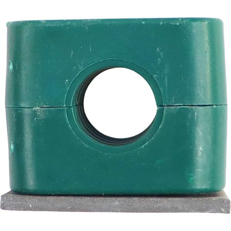Support simple en polypropylène pour tubes et câbles FI-15 mm, avec vis à tête Allen DIN3015 (1/3)