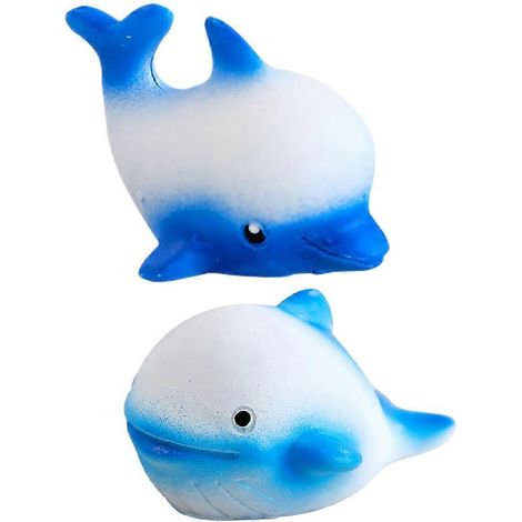 Ensemble de 2 mini baleines décoratives en résine pour aquarium, ornements d'animaux marins miniatures, décoration de paysage. (1/5)