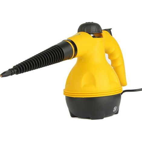 Nettoyeur vapeur portable sous pression 1000 W multi-surfaces avec verrouillage de sécurité et 9 accessoires pour le nettoyage des sols, des joints et de la voiture (prise US). (1/3)