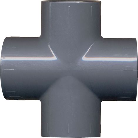 Raccord PVC Pression en Croix Jardibric 12131 ø25 mm