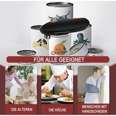 Ouvre-boîte électrique - Kitchen Mama - - Ergonomique - Compact - Bords lisses (1/5)