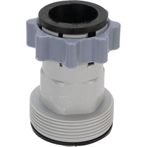 Adaptateur Tuyau Piscine 1.5" vers 1.25" – Connexion Vanne Accessoires Hors Sol, Conversion Diamètre pour Pompe Filtration Flexible