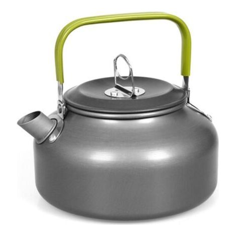 0.8L Outdoor Camping Electric Kettle Aluminum Tray Kettle Coffee Pot with Carrying Bag (1/5)