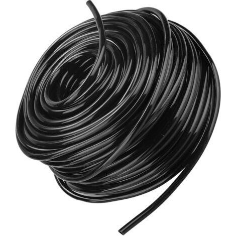 Tuyau arroseur flexible en plastique PVC 50m – Résistant à haute pression – Pour irrigation agricole et industrielle – Diamètre 6mm (1/5)