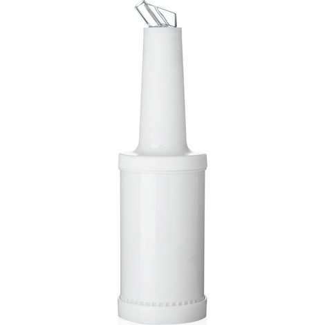 Bec verseur graduée et flacon de conservation en Polypropylène 1 L blanc H 320 mm Ø 90 mm - Was Germany