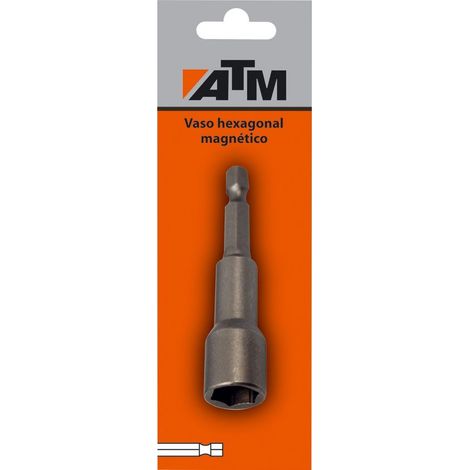 ATM Llaves & Vasos Vaso hexagonal magnético 1/4" en blister individual - herramienta profesional duradera, calidad garantizada, envío en 24h