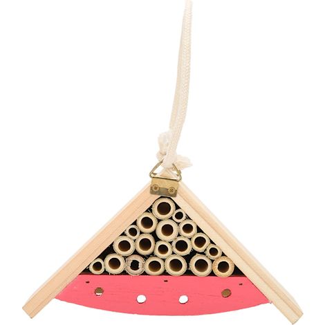 Buntes, hängendes Insektenhaus aus Holz, Bienenhotel, Gartenzubehör für Nützlinge (1/5)