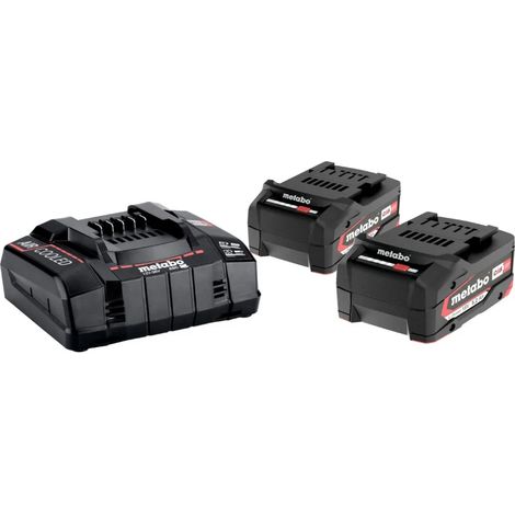 KIT DI 2 BATTERIE METABO 5,2Ah Li + CARICABATTERIA -OFFERTA-