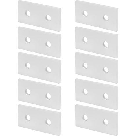 10 Pièces Plaque de Jonction en Aluminium pour Profilé 3030 - Support de Fixation Verticale (1/5)