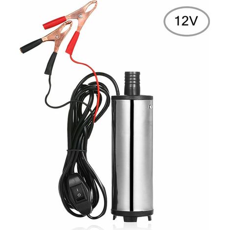 Pompe Submersible - 12 V DC - Acier Inoxydable - Pour Transfert Carburant Huile Eau Diesel - 51 mm - Usage Agricole et Industriel - 1 Pièce (1/5)