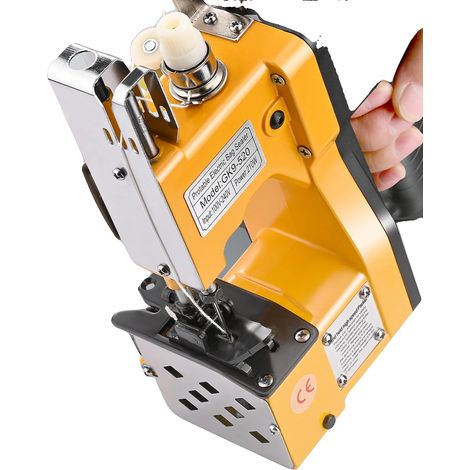Máquina de coser portátil, alto rendimiento, funcionalidad versátil, color oro. (1/2)