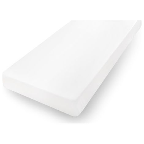 Lenzuolo jersey PREMIUM con gomma 130x190, 140x200x30, bianco01, MATEX (1/5)