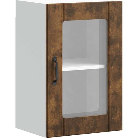 Maison Exclusive - Armario de pared para cocina puerta cristal Lu