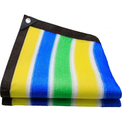 Rete ombreggiante a maglia spessa, termoisolante, traspirante, solida, per serra, giardino, terrazzo e pergolato, 2 x 6 m
