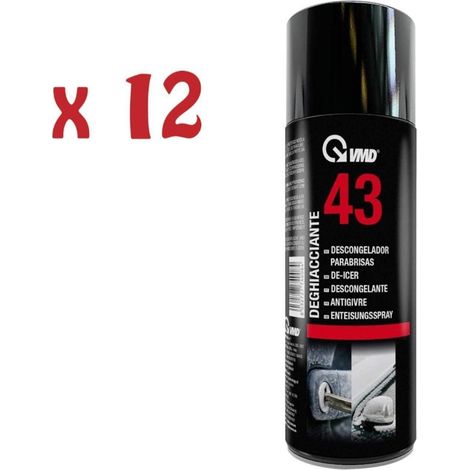 12 bombolette spray deghiacciante sciogli ghiaccio neve antigelo x vetri Vmd 43
