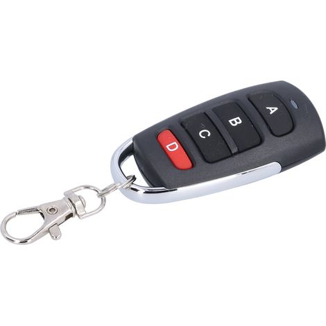 Télécommande universelle 433 MHz pour portail de garage, 4 boutons, clonage et copie, remplacement de clé (1/5)