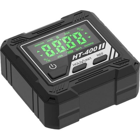 Digital protractor with LED backlight, two operating modes, automatically rotating screen, angle calibration tool, digital angle measuring device (1/5)