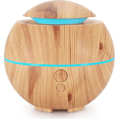 180-ml-Aroma-Diffusor, Ultraschall-Diffusor, BPA-frei, mit farbwechselndem LED-Licht – Holz-LIAIKI