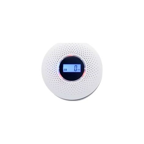 Détecteur de fumée et monoxyde de carbone – Alimentation pile AA – Capteur électrochimique – Affichage LCD – Alerte sonore et lumineuse (1/4)