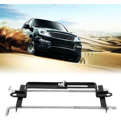 Support de fixation de batterie réglable à barre transversale pour voiture et SUV (1/5)