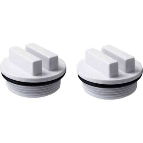 Bouchon d'hivernage et filtre de piscine SP1022C avec joint torique pour l'hivernage des piscines pendant la saison hivernale et pour la plupart des filtres de piscine Pentair (lot de 2) (1/4)