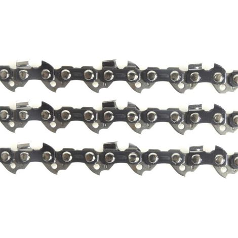 Lot de 3 Chaînes pour tronçonneuse STIHL 72 Maillons 50 cm Pas 3/8 - Pièces détachées professionnelles