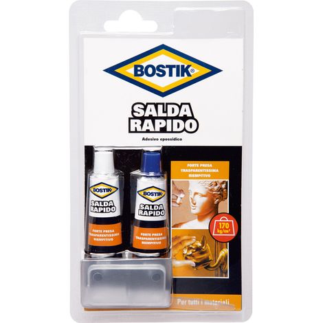 Uhu Bison COLLA BOSTIK SALDARAPIDO BLISTER  ml. 30 (2 tub. ml. 15) 6.00 pz