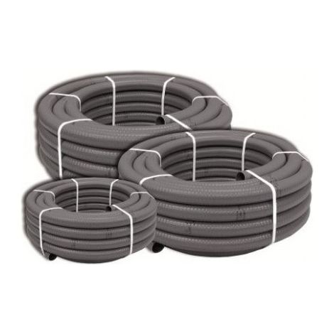 Fixtout – Tuyau d'aspiration de piscine PVC spiralé Ø 63 mm – Longueur 25 m – Résistant aux UV et aux produits chimiques – Flexibilité optimale
