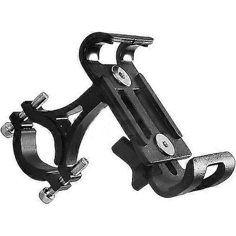 Universelle Motorrad-Handyhalterung aus Aluminiumlegierung mit rutschfester Oberfläche und GPS-Clip – Schwarz, drehbar (1/5)