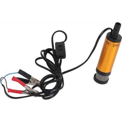 Pompe submersible professionnelle 12 l/min 60 W 24 V pour le transfert d'eau, d'huile et de gazole pour voitures, bateaux et navires (1/5)