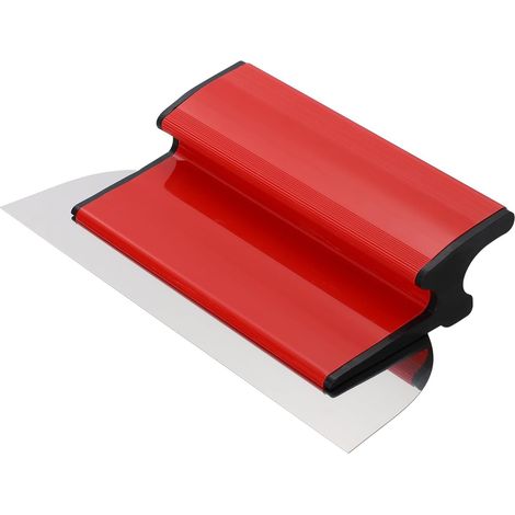 Spatule Enduit, 25 cm Couteau à Enduire, Lame a Lisser, spatule de lissage en acier inoxydable pour Mur Plafond Lame d'écrémage Outillage, Rouge (1/5)