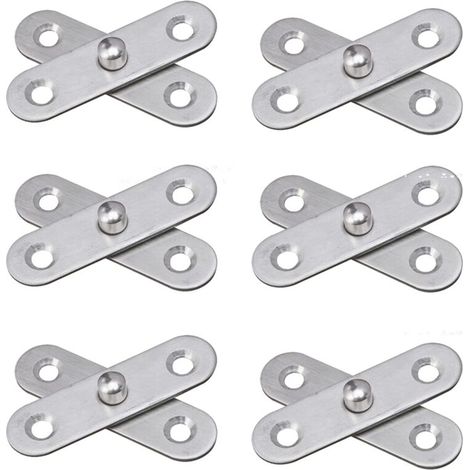 SABIR 6 Pièces Charnière à Pivot, 360 Degrés Porte Pivot, Charnière à Pivot en Acier Inoxydable, Montage pour Porte ou Fenêtre à La Maison, Armoire, Etc, (1/5)