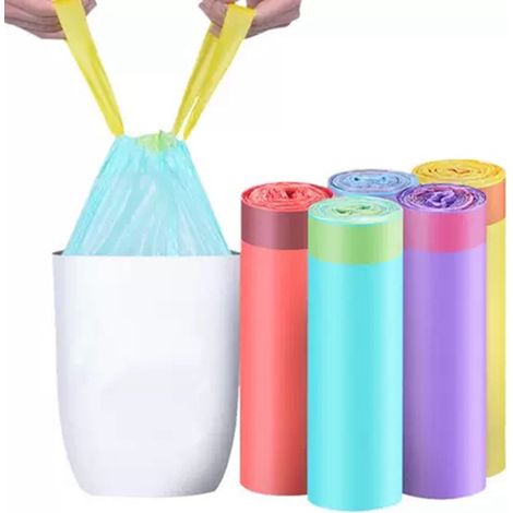 Sac poubelle 4550cm jaune 7 pièces (dont 105) (1/2)