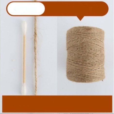 La cordeline Ficelle Jute Naturel Ø3.0mm ±300m pour Le Jardinage, Bricolage, activités manuelles (corde de chanvre couleur naturelle3mm 300m (4 cadeaux gratuits))