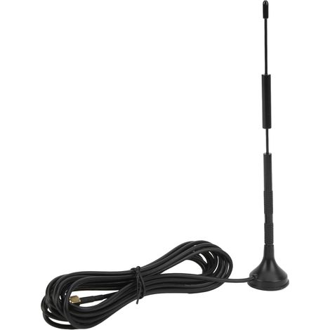 Antenne extérieure omnidirectionnelle XP-2.4G/5.8G-002, double bande 2,4 GHz et 5,8 GHz, à ventouse, gain élevé, câble 3 mètres, connecteur SMA, étanche, amplificateur de signal. (1/5)