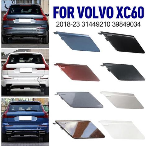 Cache-anneau de remorquage pour pare-chocs arrière VOLVO XC60 2018-2023 39849034 31449210-FM - Argent nuit